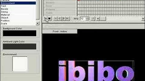 Making a 3D text animate in Swft 3D