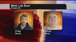 Father and son arrested in meth lab bust