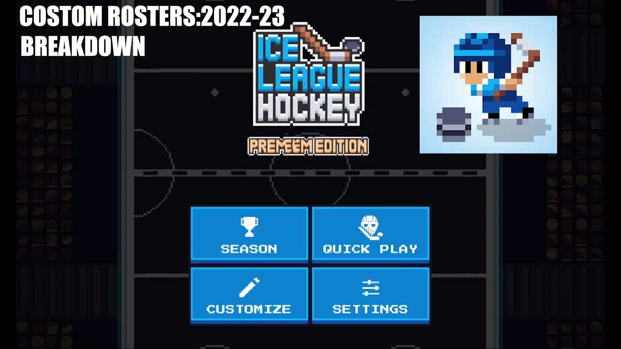 Ice League Hockey Custom Roster Review 202223 YouTube