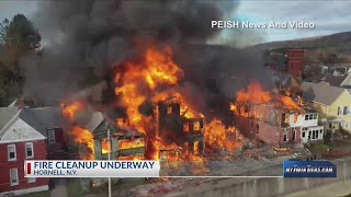 Cleanup underway one month after devastating Hornell fire