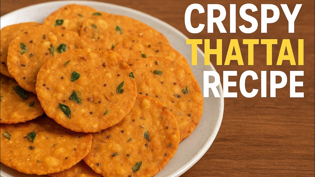 Thattai Recipe in Tamil | தட்டு வடை 