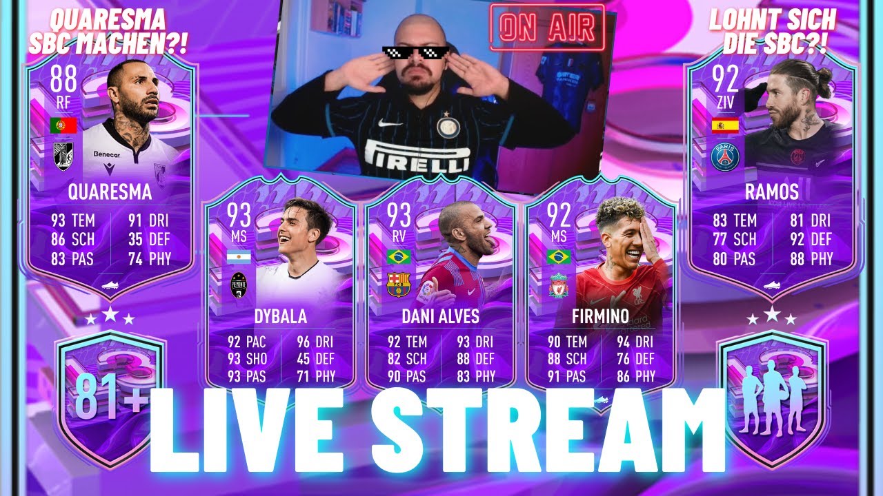 81+ SPIELERWAHL öffnen!🥵 RICARDO QUARESMA 88 FUT Birthday SBC machen?!🥶 FIFA 22 LIVE STREAM Deutsch