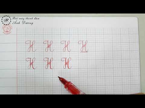 Video Cách viết chữ H hoa đúng và đẹp nhất - Luyện chữ đẹp... - youtube