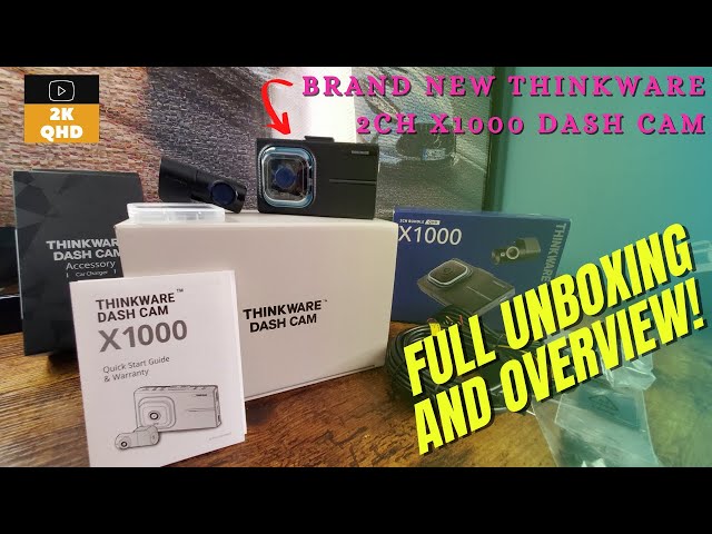 BRAND NEW THINKWARE X1000 QHD 2CH Dash Cam Bundle! Full Unboxing