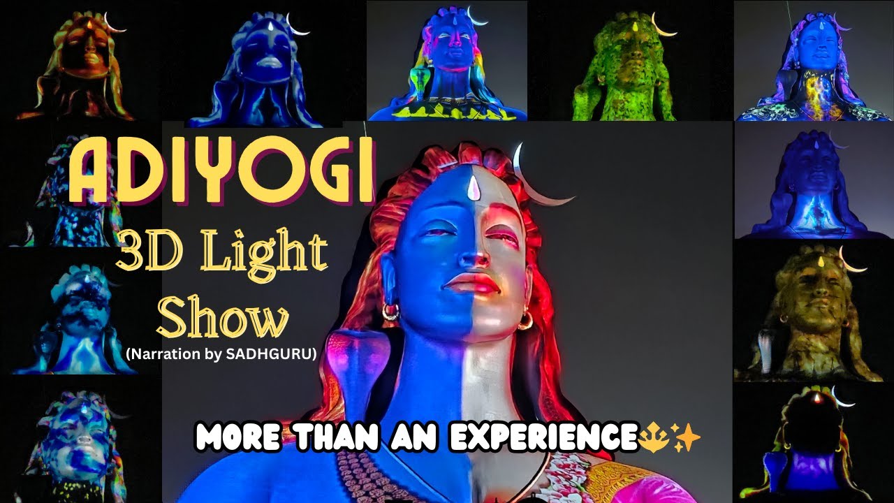 Adiyogi Light Show with SADHGURU narration | Adiyogi Divya Darshanam at Isha Center Coimbatore