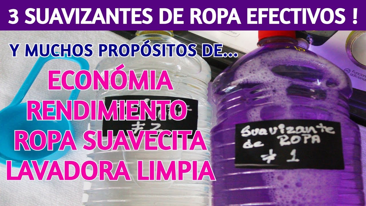 🔝 cómo hacer SUAVIZANTE DE ROPA en casa, súper fácil y rápido / Dulce y Natural.