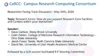 2026-06-14 Researcher-Facing Call: Supporting Research Core Facilities