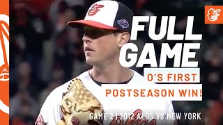 O's First Postseason Win Since 1997 - 2012 ALDS Game 2 | Yankees at Orioles: FULL Game