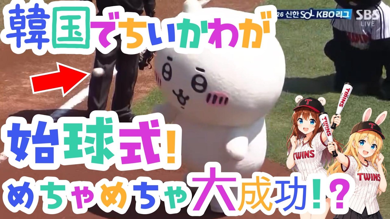 Overseas] Chiikawa Appears at a Korean Stadium! Explaining the LG