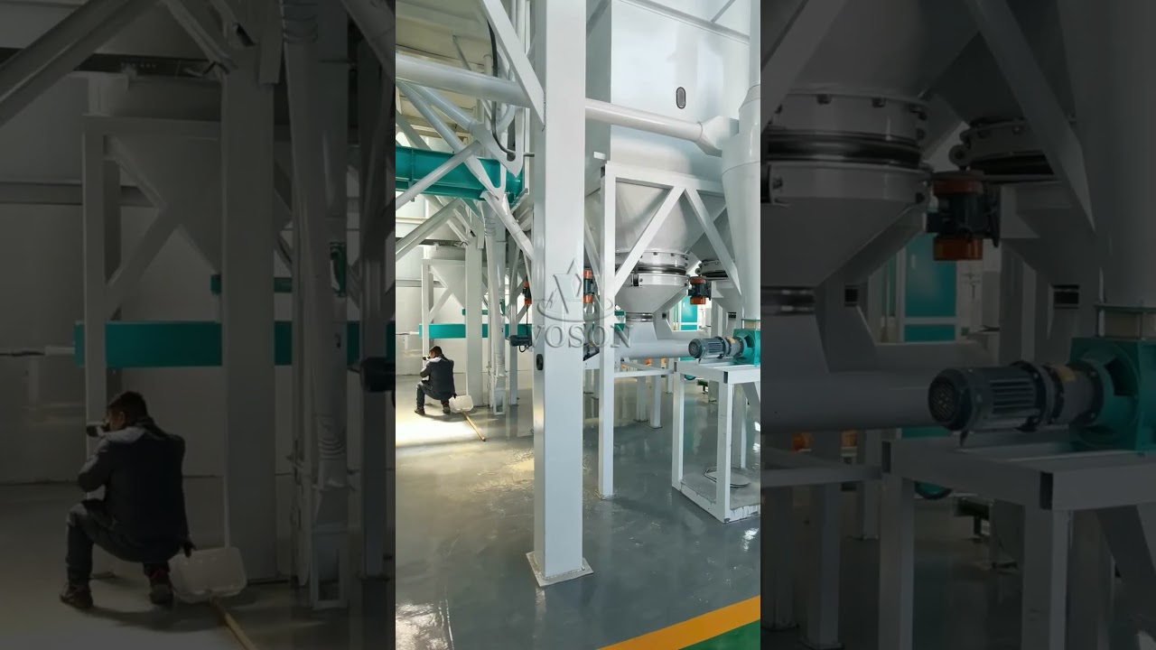 100 tons complete corn production line