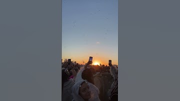 Sunrise at Mayan Warrior, Burning Man 🌅 #burningman2024 #burningman #mayanwarrior