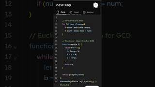 Find GCD of Smallest and Largest Number | JavaScript Solution | LeetCode Easy