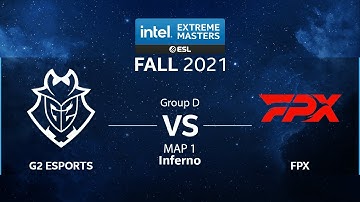 CS:GO - G2 Esports vs. FPX [Inferno] Map 1 - IEM Fall 2021 - Group D - EU