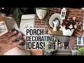 Front porch makeover french country vintage thrifty porch decorating ideas  flower pot projects