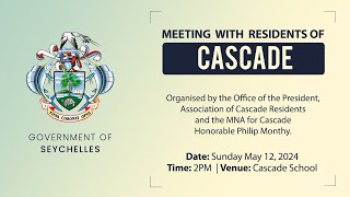 Meeting with residents of Cascade