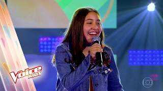 Manuela Lopez canta Se Eu Quiser Falar Com Deus na Audicao The Voice Kids Brasil