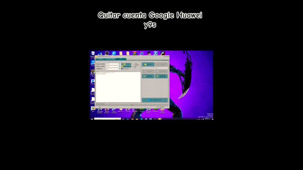 Quitar cuenta Google Huawei y9s (stk-lx3)