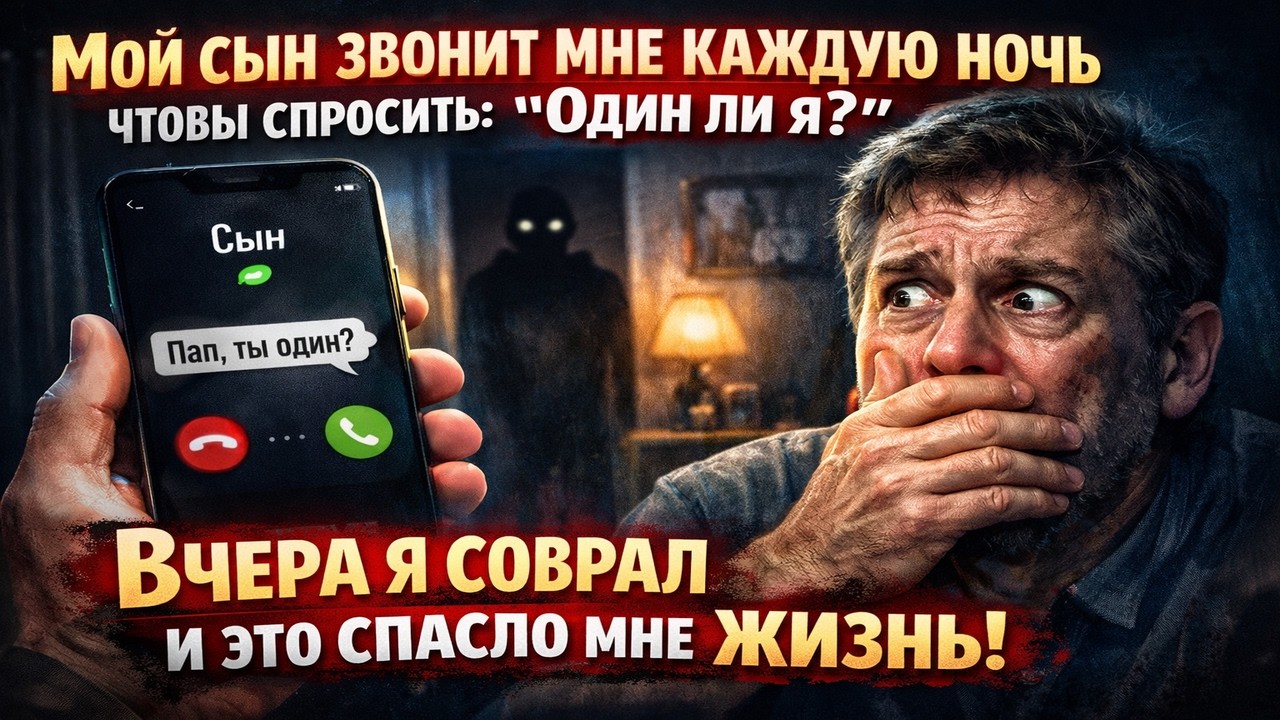 Мои сын звонит мне каждую ночь чтобы спросить один ли я Вчера я соврал и это спасло мне жизнь