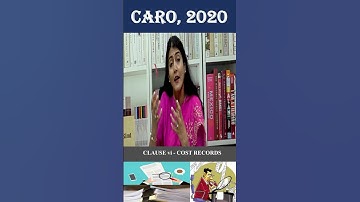 Clause vi of CARO, 2020 -  Cost Records