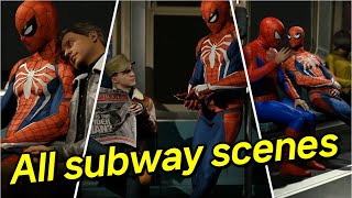 Mavel's Spider-man remastered All Subway loading scenes PS5│플스5 스파이더맨 리마스터 모든 지하철 장면 screenshot 4