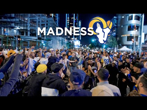 LA Rams Fans Go CRAZY After Winning Super Bowl 56!! + Fan Reactions ...