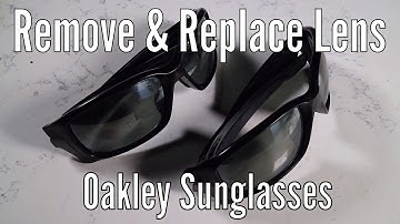 How to remove and replace lenses in Oakley Sunglasses with Straightlink frames.