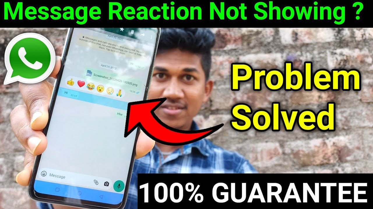 WhatsApp Message Reactions Not Showing ? How To Enable Message Reactions | WhatsApp Message Reaction