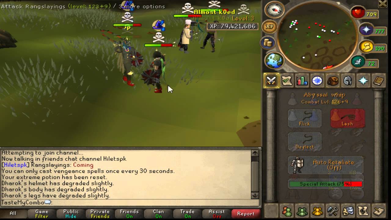 Runescape - TasteMyCombo - Pking in Dharoks #2  - Karils x bow to Dh axe - w/ Live commentary