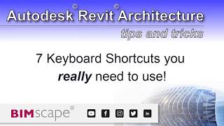 Celebrity Autodesk Revit: 7 Keyboard Shortcuts you really need to use Profile