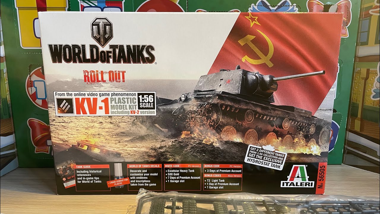 World of Tanks Italeri KV-1/Kv-2 unboxing 