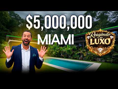 🏡 REAGINDO AO LUXO | Mansão de US$ 5 Milhões em Miami 🇺🇸a