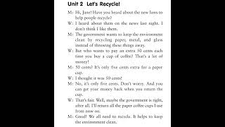 Unit 2. Let's recycle!