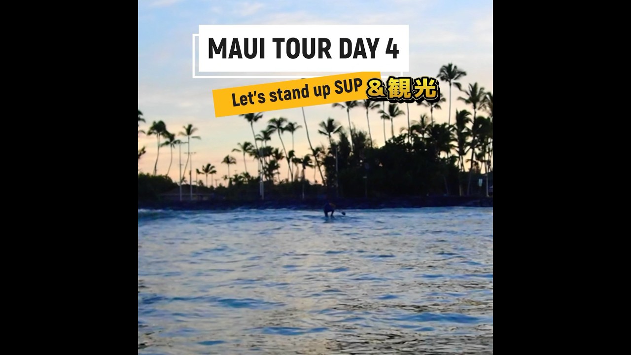 MAUI TOUR 2025 bay4 let's stand up SUP &観光 