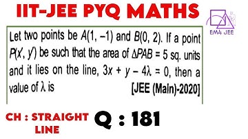 Let two points be A(1, -1) and B(0, 2). If a point P(x