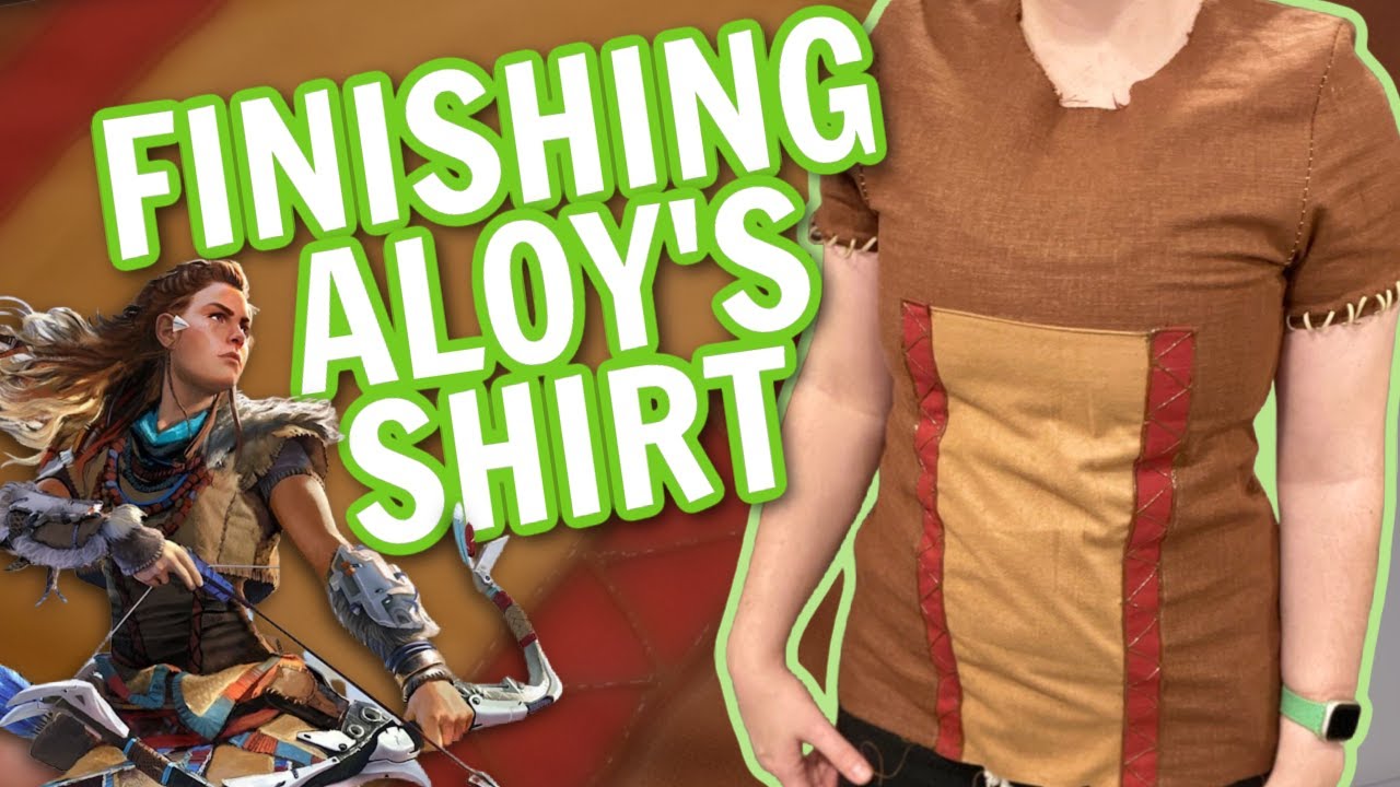 finishing Aloy's shirt + reflecting on past sewing projects | Aloy Cosplay Build Log #2