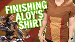 Finishing Aloys Shirt Reflecting On Past Sewing Projects Aloy Cosplay Build Log