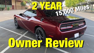 Dodge Challenger SXT Plus AWD — 2 Year 15,000 Mile Review + Scat Pack Driver FIRST  Impressions