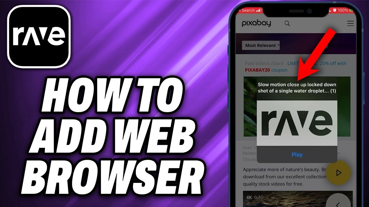 How To Add Web Browser to Rave - Quick Help - YouTube