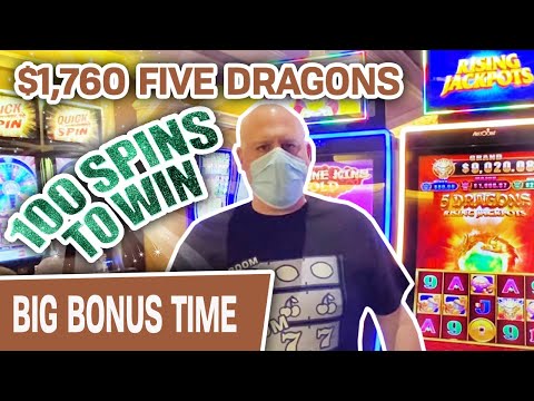 5️⃣ $1,760 Five Dragons 🐉 100 Spins to Win!