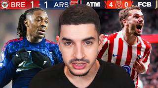 Arsenal Drop Points \u0026 Atleti HUMILIATED Barca 4-0!