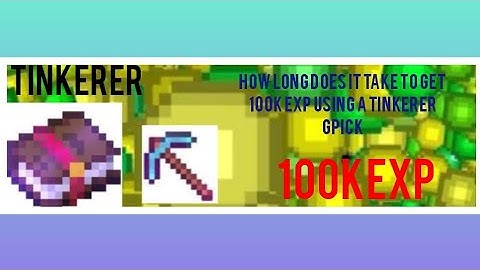 Fallentech Skyblock How Long Does It Take To Get 100k EXP with a Tinkerer Godpick