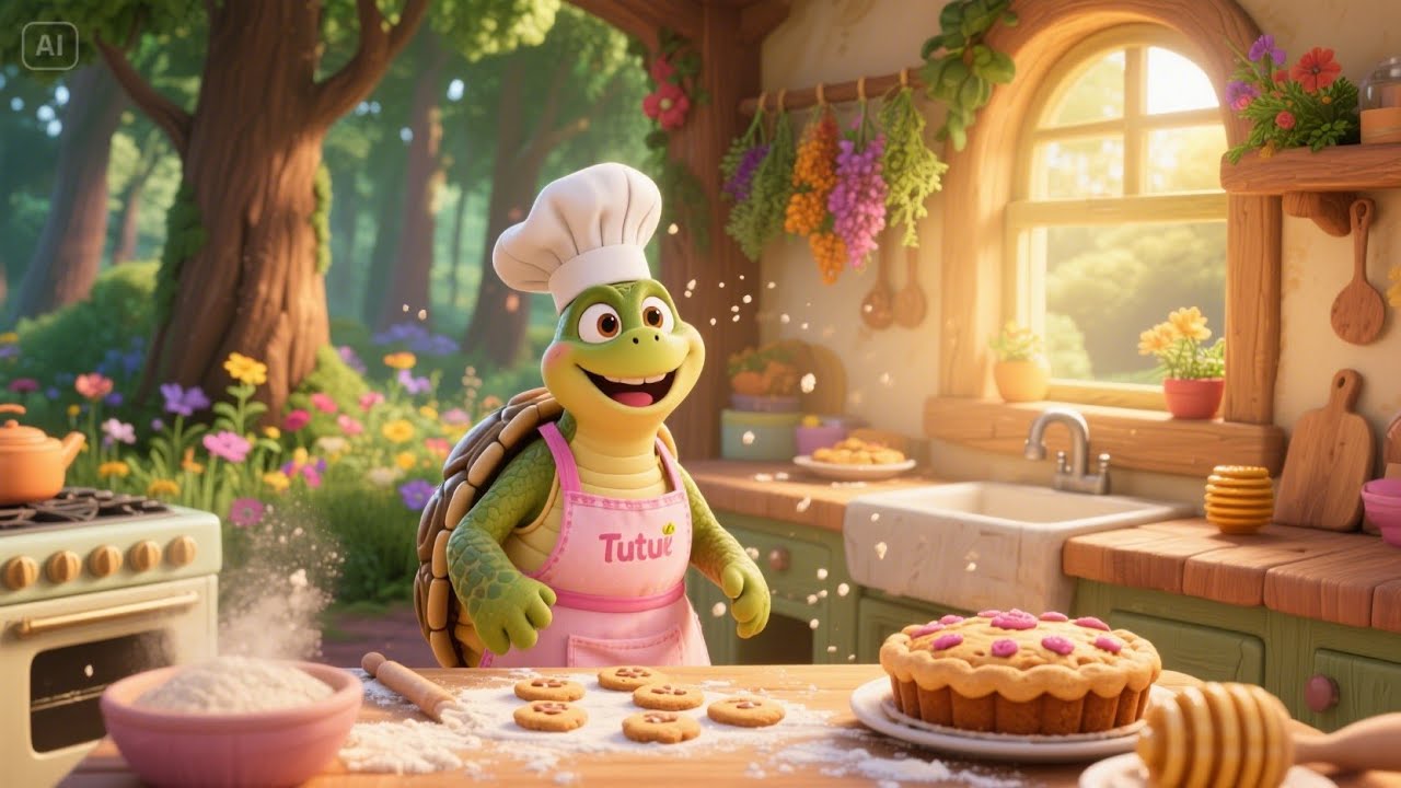 Tutu Turtle’s Tea Time Train | Charming Baby Rhyme with Sweet Tunes & Tea Party Fun 2025! 🐢🍵