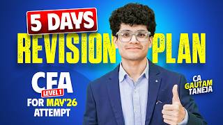 CFA Level 1 May 2026 | 5 Day Revision Plan Before Exam (Last Minute Strategy)