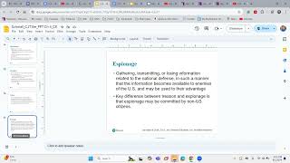CRMJ100 Week 2 - Chapter 4 - Lesson 1, Criminal Law