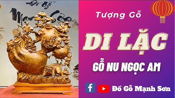 Tượng Phật Di Lặc: Tượng Di Lặc Kéo Bao Tiền - Gỗ Nu Ngọc Am | Đồ Gỗ Mạnh Sơn #shorts