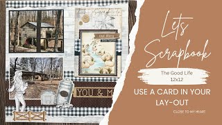 Using a Card in you SCRAPBOOK Design!