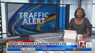 Water main break to impact drivers on Wednesday morning commute in Cary