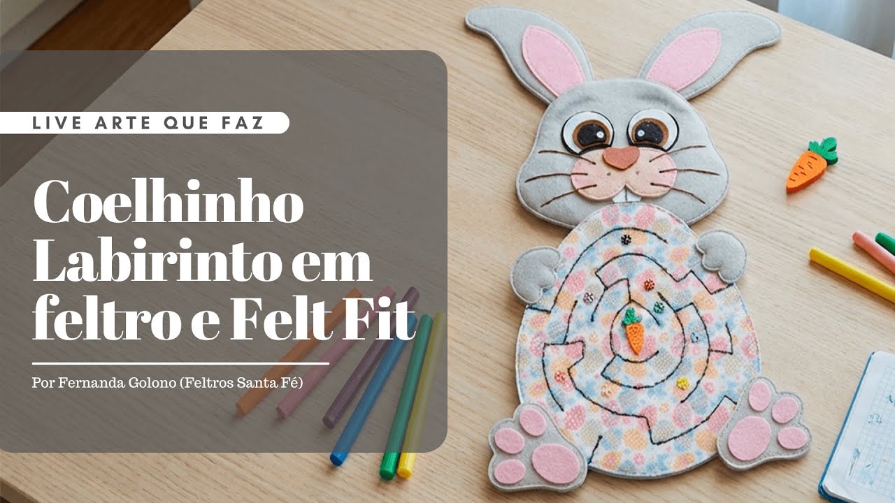 Coelhinho Labirinto em feltro e Felt Fit | por Fernanda Golono