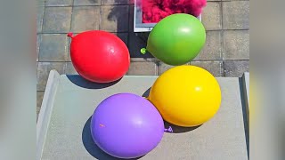 🎈Breaking Glass Bottles and Balloon drops🌈 - Crushing Crunchy & Soft Things💥⚠️🔥