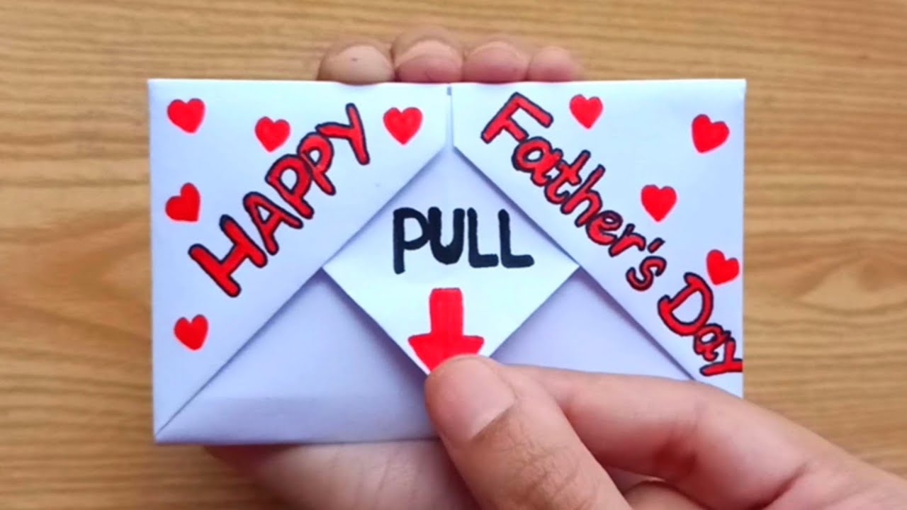 Easy DIY White Paper Father's Day Card | Fathers Day Cards | Handmade ...